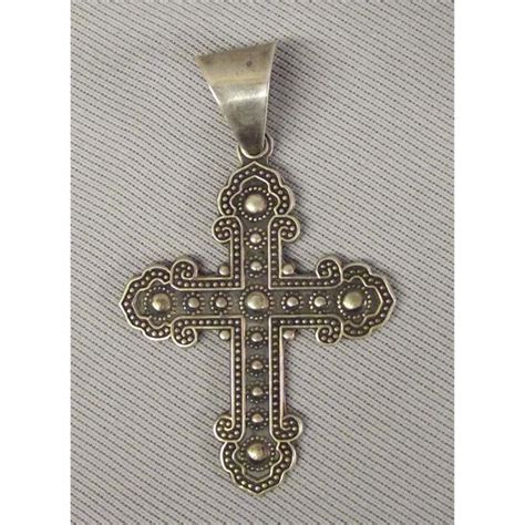 taxco silver necklace with cross